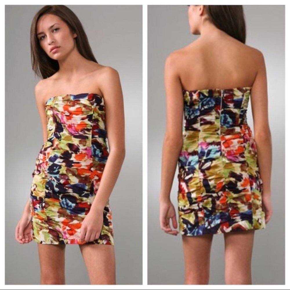BB Dakota Strapless Dress- 100 % Cotton